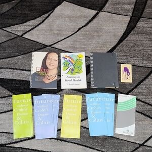 CROHNS & COLITIS JOURNAL FOOD DIARY INFORMATION & PAMPHLETS BUNDLE